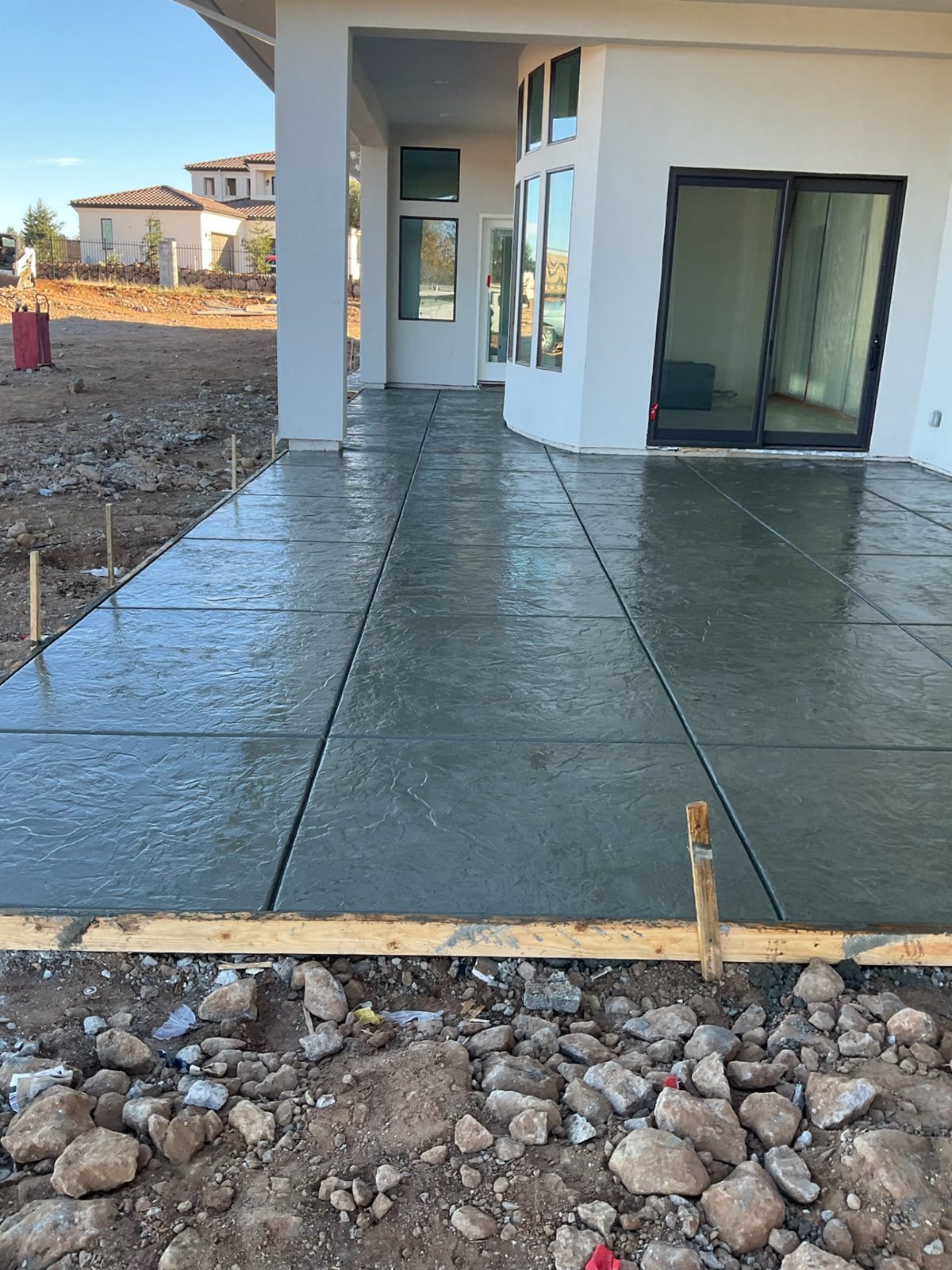 Concrete patio