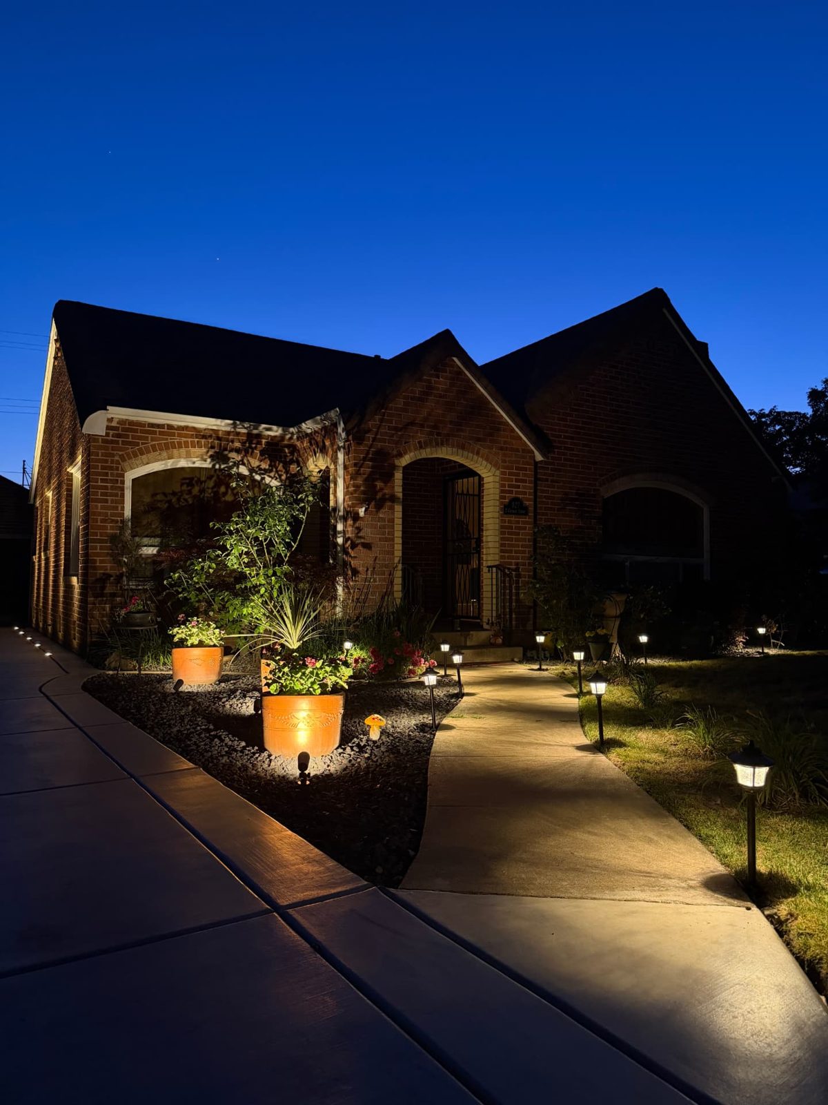 Concrete walkway